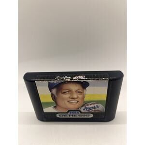 Tommy Lasorda Baseball (Sega Genesis, 1989) Authentic Tested